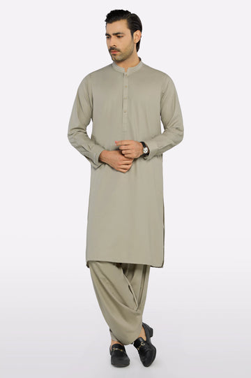 Beige Wash & Wear Shalwar Kameez