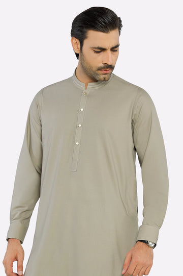 Beige Wash & Wear Shalwar Kameez