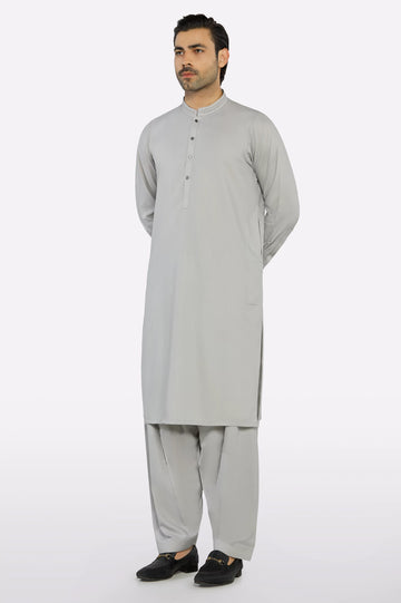Grey Wash & Wear Shalwar Kameez
