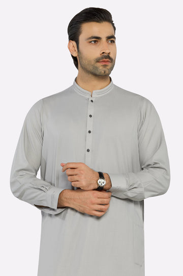 Grey Wash & Wear Shalwar Kameez