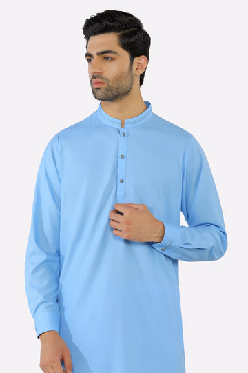 Sky Blue Wash & Wear Shalwar Kameez