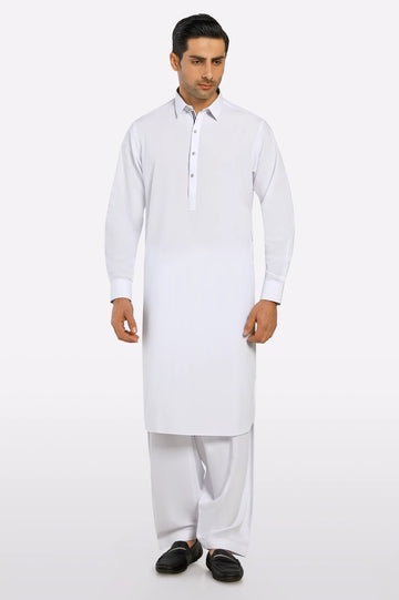 White Wash & Wear Shalwar Kameez