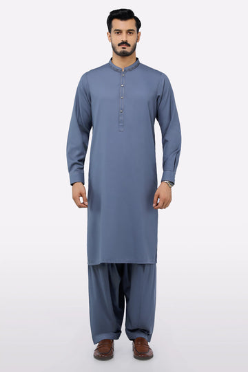 Grey Wash & Wear Shalwar Kameez