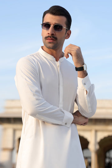 White Wash & Wear Shalwar Kameez
