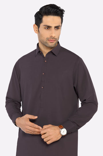 Maroon Wash & Wear Shalwar Kameez