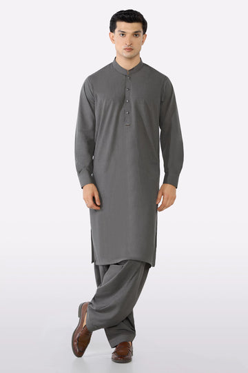 Grey Wash & Wear Shalwar Kameez