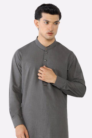 Grey Wash & Wear Shalwar Kameez