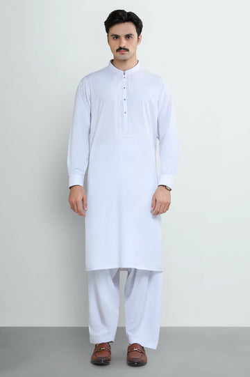White Wash & Wear Shalwar Kameez