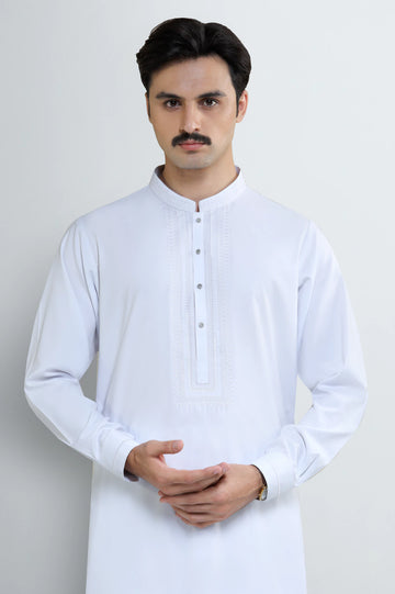 White Wash & Wear Shalwar Kameez