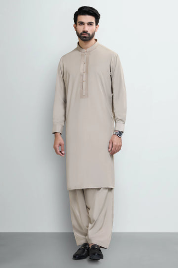 Light Brown Wash & Wear Shalwar Kameez