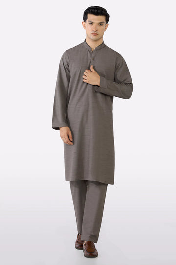 Light Brown Wash & Wear Kurta Pajama