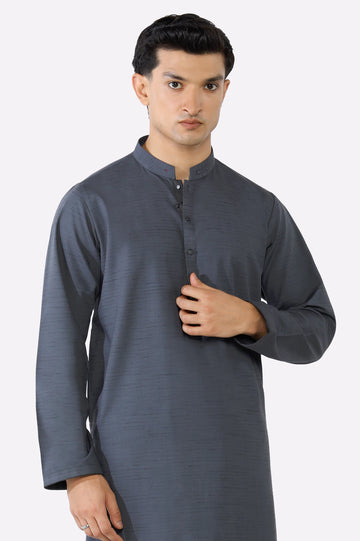 Grey Wash & Wear Kurta Pajama