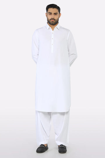 Off White Wash & Wear Shalwar Kameez