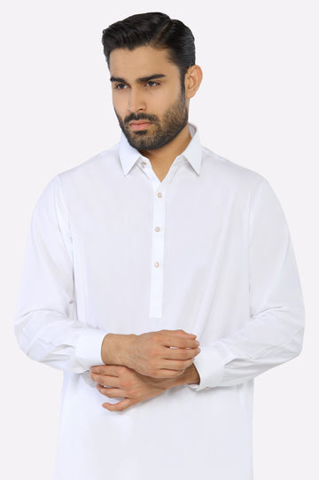 Off White Wash & Wear Shalwar Kameez