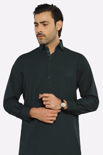 Dark Grey Wash & Wear Shalwar Kameez