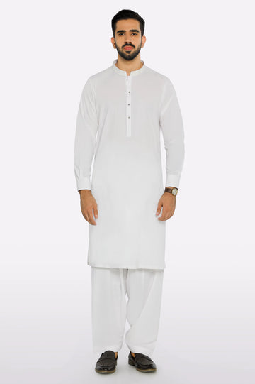 Off White Wash & Wear Shalwar Kameez