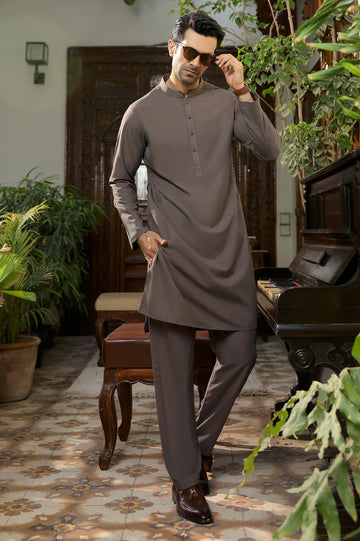 Grey Wash & Wear Kurta Pajama