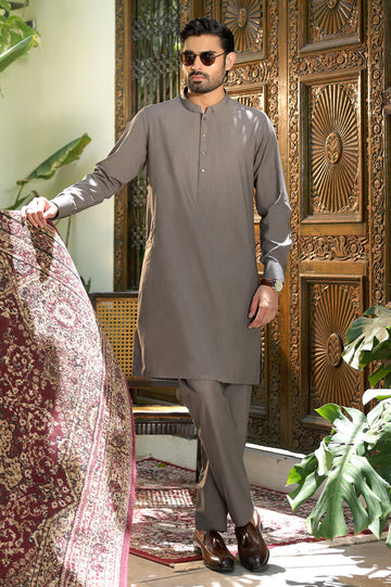 Light Grey Wash & Wear Kurta Pajama