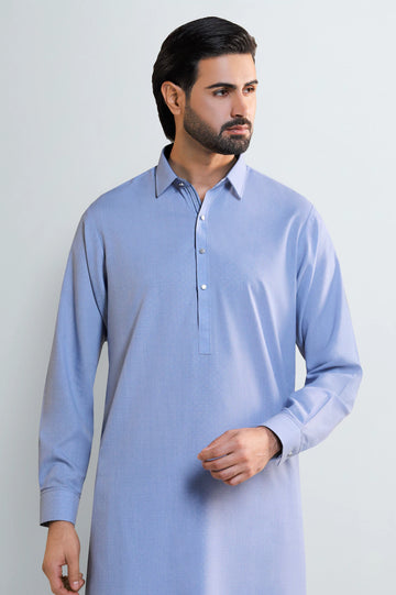 Light Blue Wash & Wear Shalwar Kameez