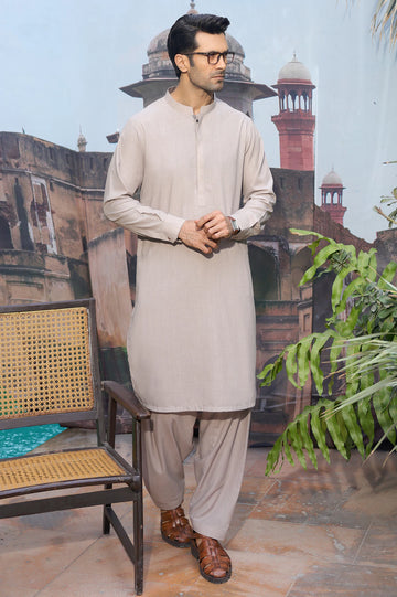 Beige Wash & Wear Shalwar Kameez