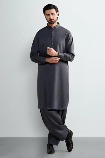 Dark Blue Wash & Wear Shalwar Kameez