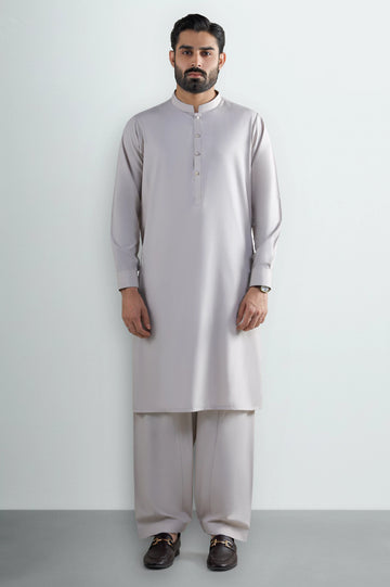 Light Beige Wash & Wear Shalwar Kameez