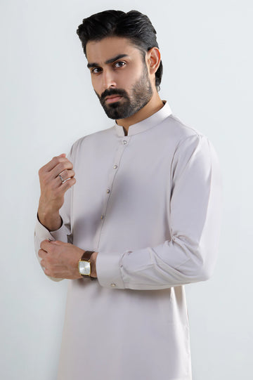 Light Beige Wash & Wear Shalwar Kameez