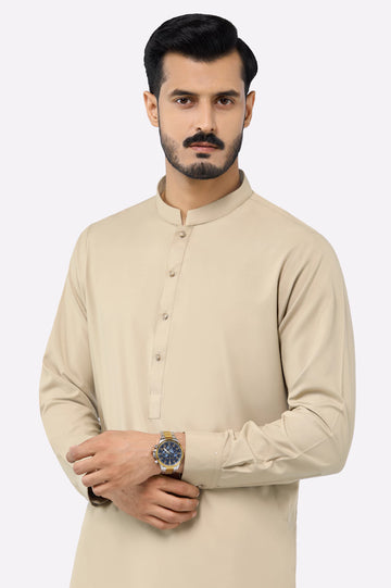 Light Brown Wash & Wear Shalwar Kameez