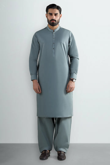Green Cotton Shalwar Kameez