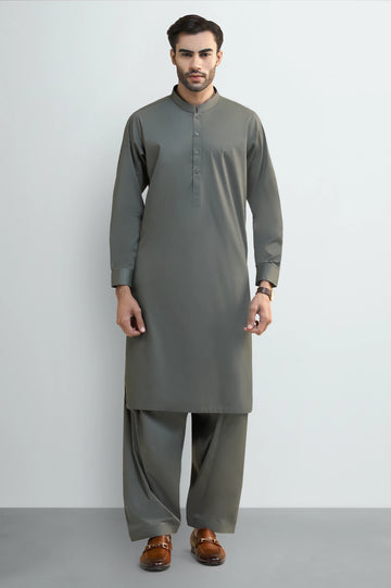 Green Cotton Shalwar Kameez