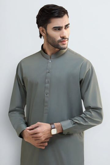 Green Cotton Shalwar Kameez