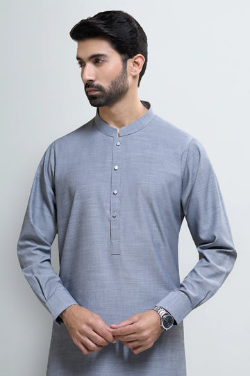 Ash Grey Wash & Wear Shalwar Kameez