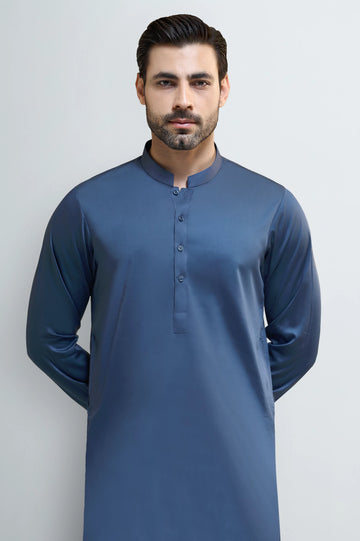 Dark Blue Cotton Shalwar Kameez