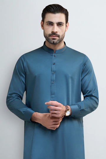 Dark Green Cotton Shalwar Kameez