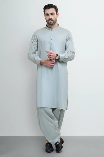 Light Green Cotton Shalwar Kameez