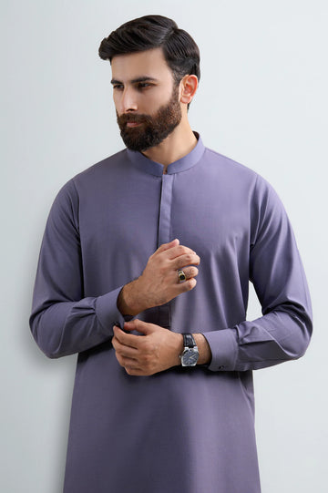 Grey Wash & Wear Shalwar Kameez