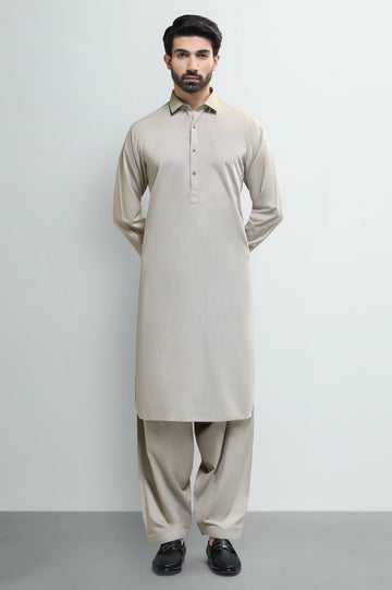 Beige Wash & Wear Shalwar Kameez