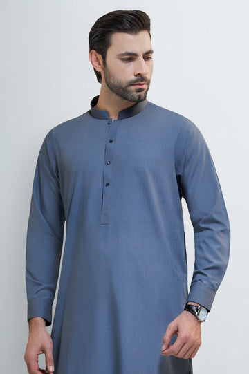 Grey Wash & Wear Shalwar Kameez