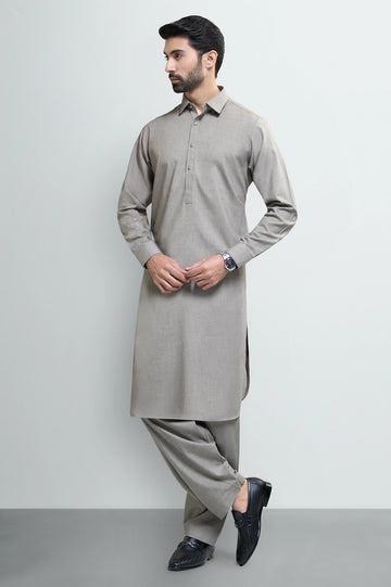 Light Brown Wash & Wear Shalwar Kameez