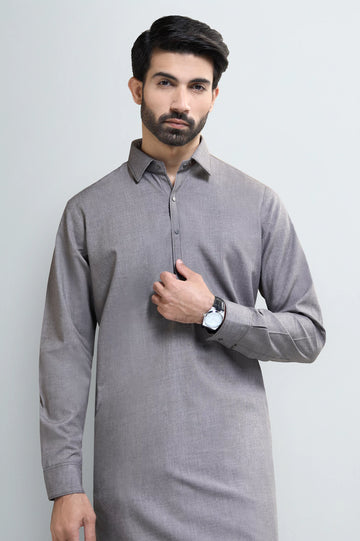 Light Brown Wash & Wear Shalwar Kameez
