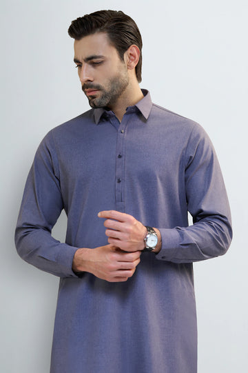 Blue Wash & Wear Shalwar Kameez