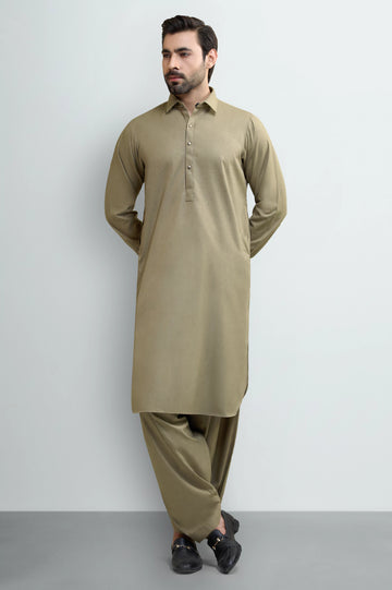 Green Wash & Wear Shalwar Kameez