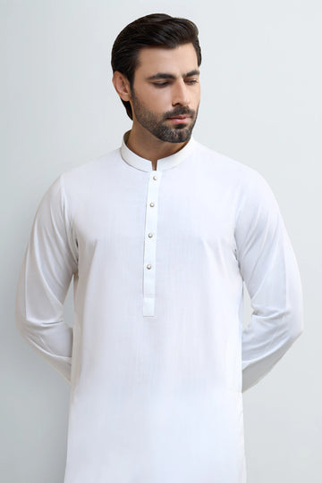 Off White Wash & Wear Shalwar Kameez
