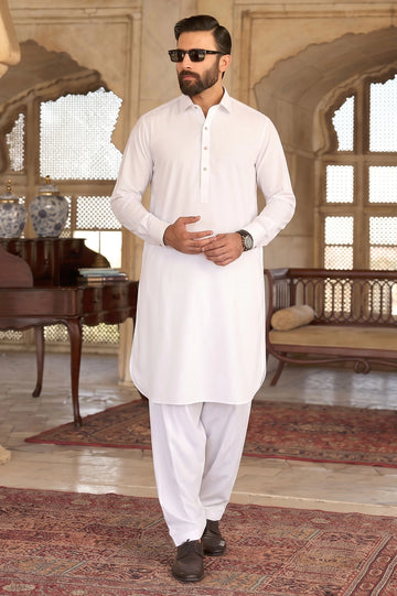 White Wash & Wear Shalwar Kameez