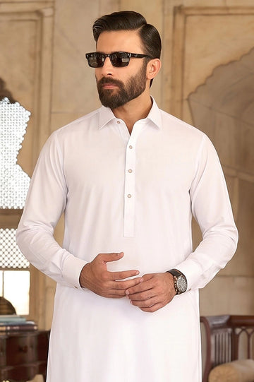 White Wash & Wear Shalwar Kameez