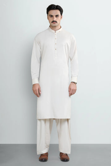 Fawn Wash & Wear Shalwar Kameez