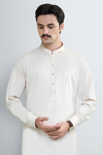Fawn Wash & Wear Shalwar Kameez