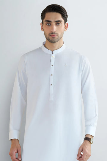Off White Wash & Wear Shalwar Kameez