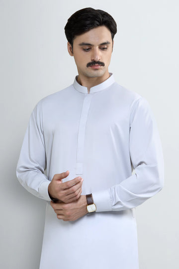 Ash Grey Wash & Wear Shalwar Kameez