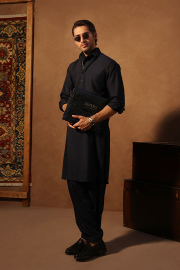 Grey Wash & Wear Shalwar Kameez